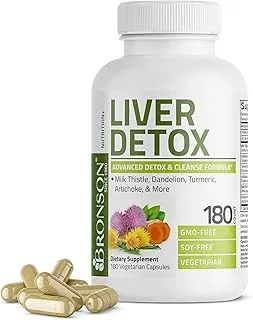 Bronson Liver Detox Advanced Detox & Cleansing Formula Supports Health Liver Fun