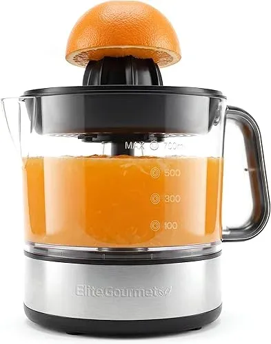 Elite Gourmet ETS623 BPA-Free 40-Watt Electric Citrus Juicer, Compact, Large Vol